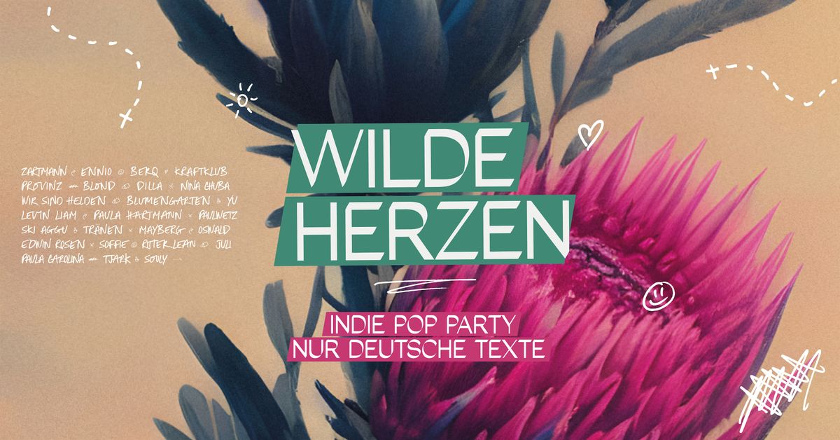 Wilde Herzen \u2022 Die Indie Pop Party mit deutschen Texten \u2022 Freiburg