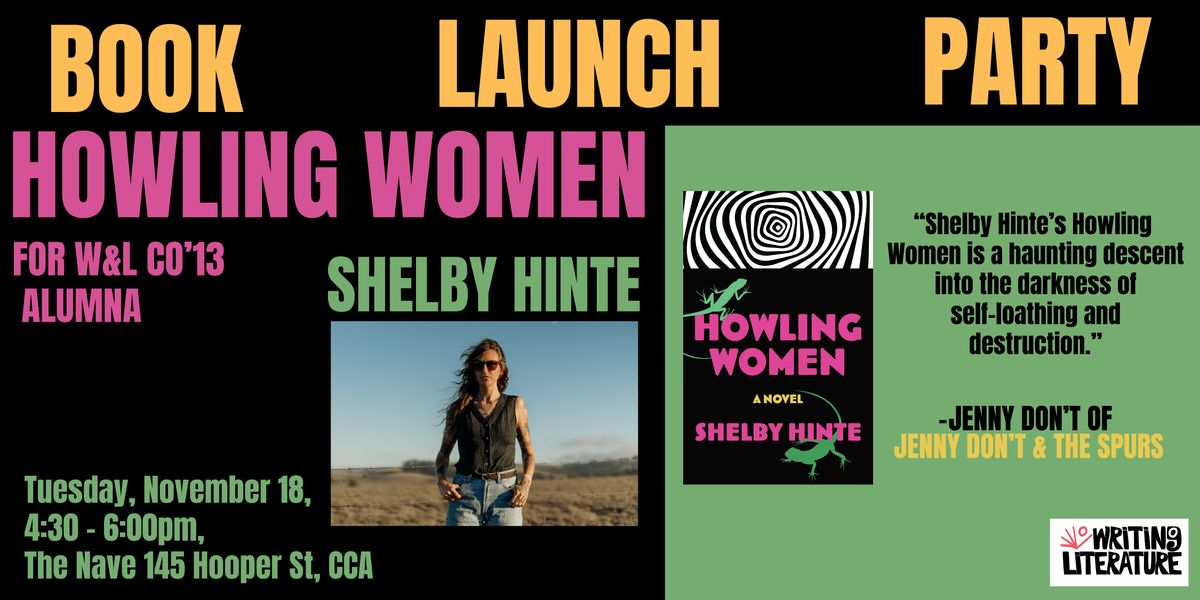 Book Launch: CCA Writing & Lit Alumna Shelby Hinte \u201813