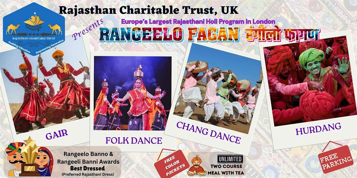 Rangeelo Fagan - Europe's largest Rajasthani Holi 2025 program