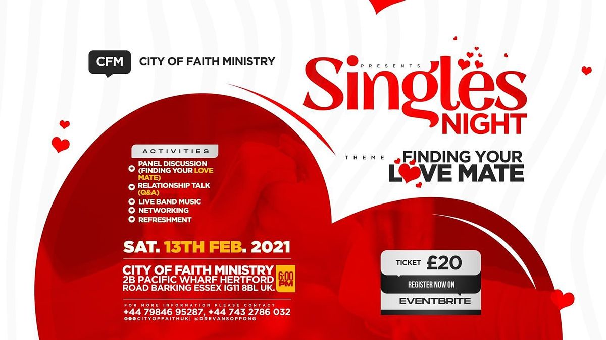 Singles Night : Finding Your Love Mate