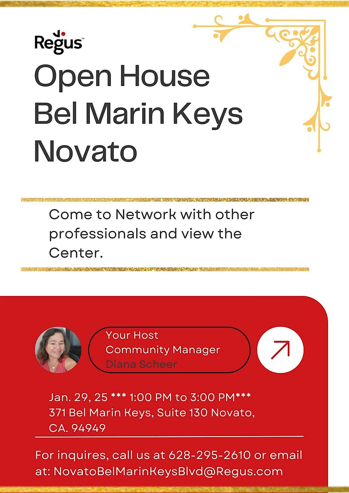 Open House - Regus Bel Marin Keys Novato