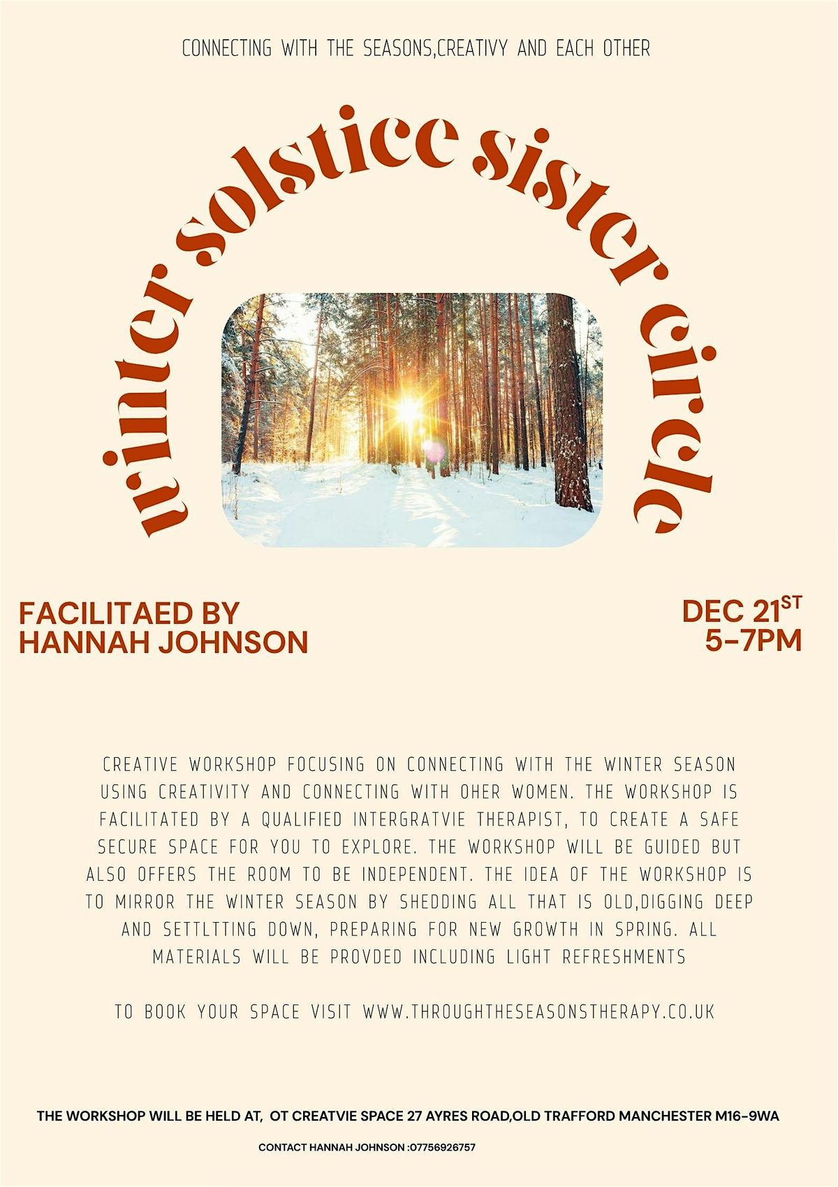 Winter solstice sister circle