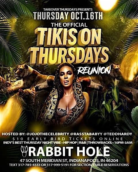 Takeover Thursdays: Tikis on Thursdays Reunion