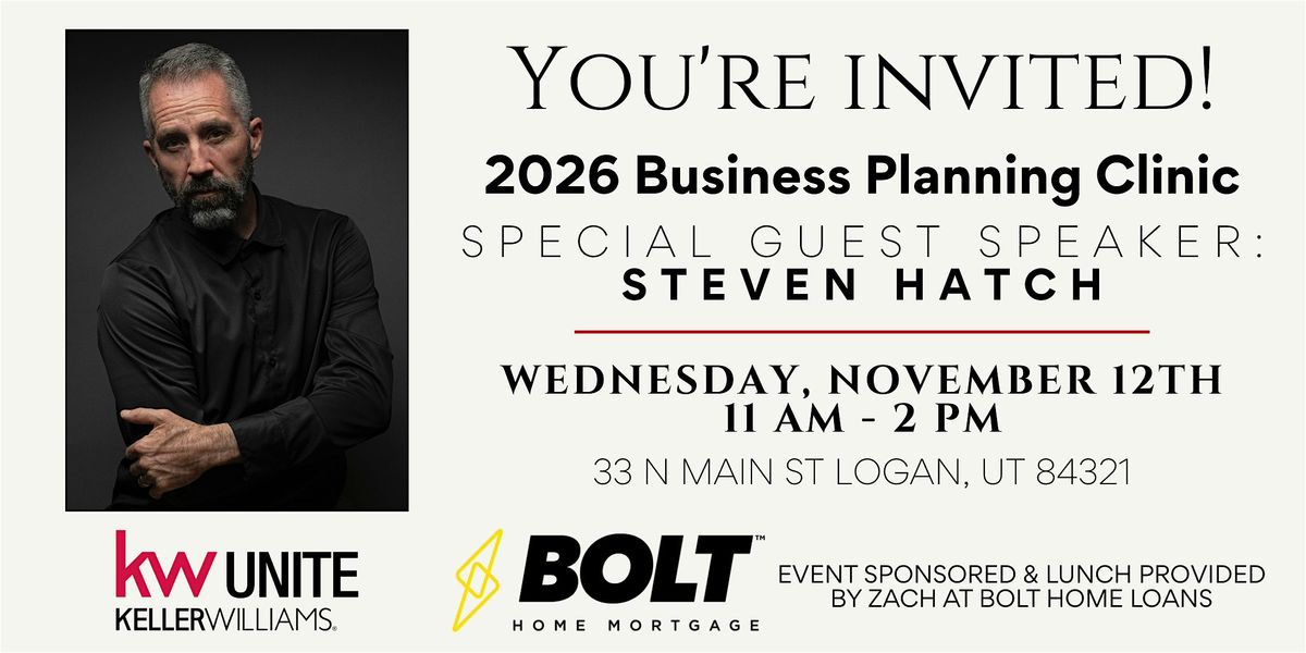 Business Planning Clinic w\/Steven Hatch