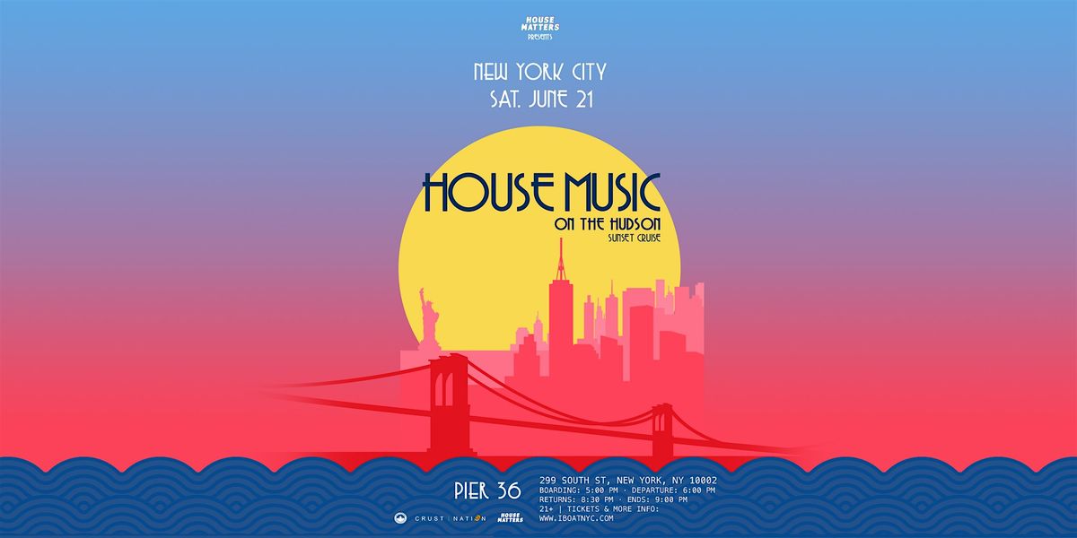 House Music on the Hudson Boat Party Yacht Cruise NYC