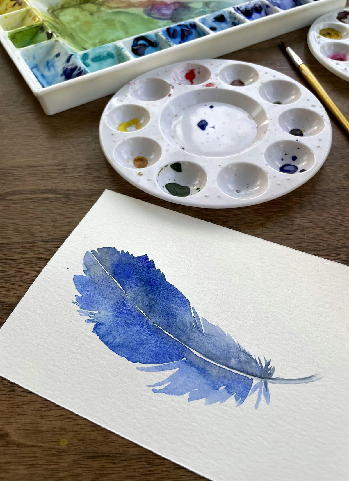 Watercolor  Workshop: Feather Painting