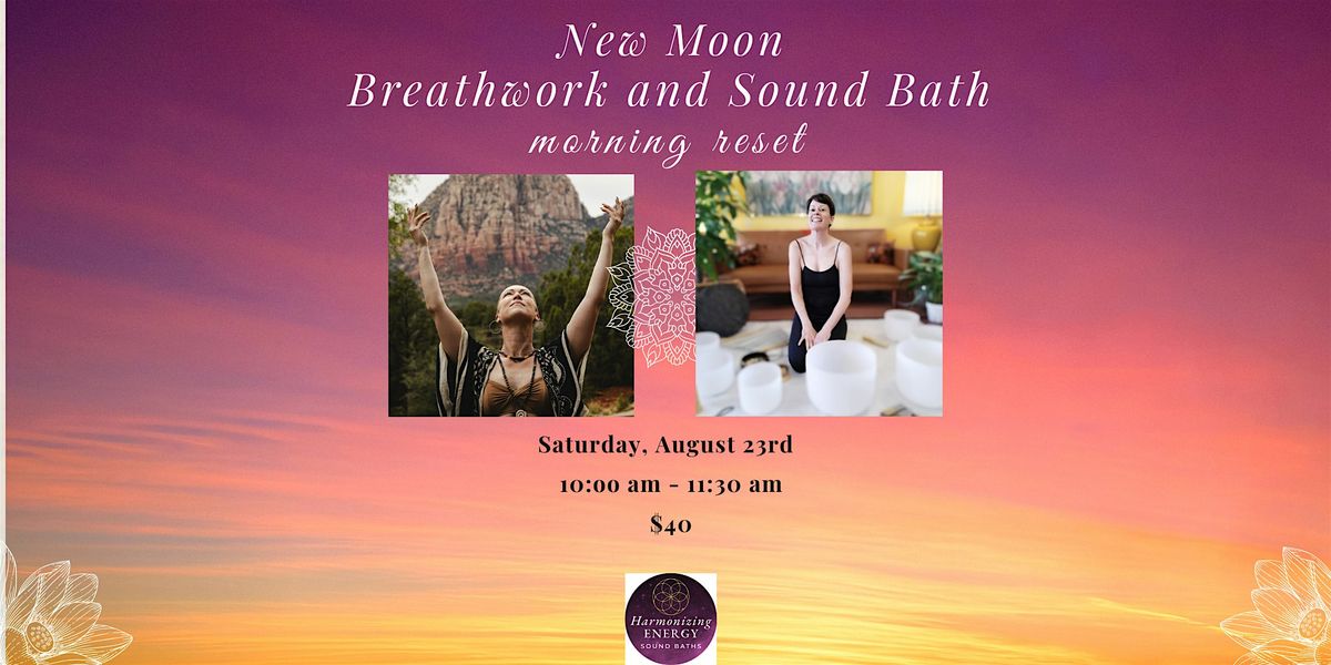 New Moon Breathwork and Sound Bath Morning Reset