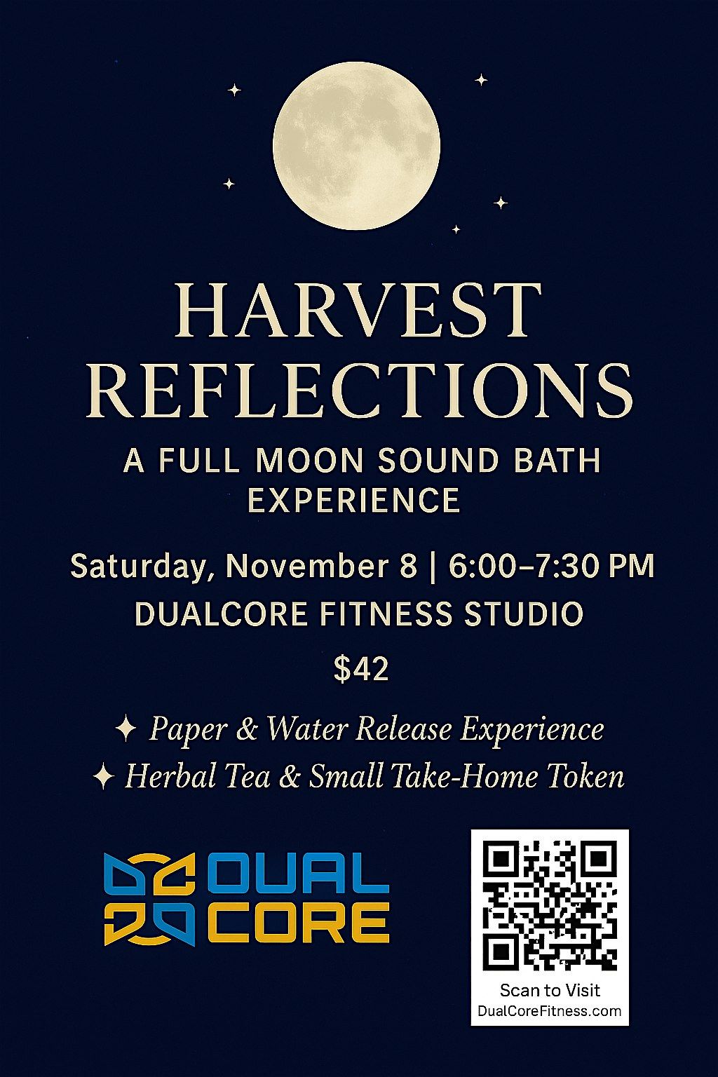 Harvest Reflection Full Moon Sound Bath event
