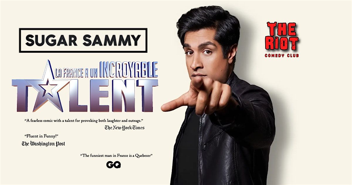 Sugar Sammy Headlines The Comedy Club