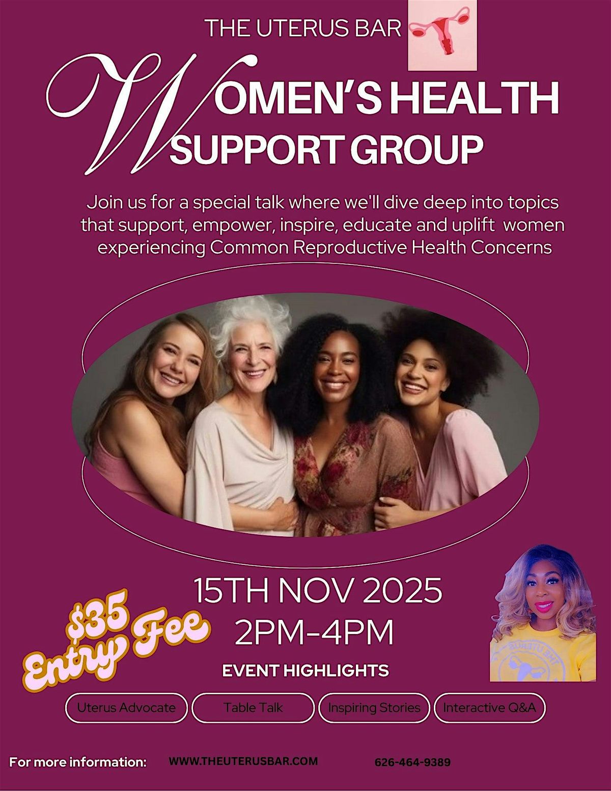 The Uterus Bar Presents: Women's Health Support Group