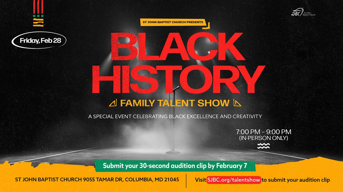 SJBC Black History Month Talent Show 2025