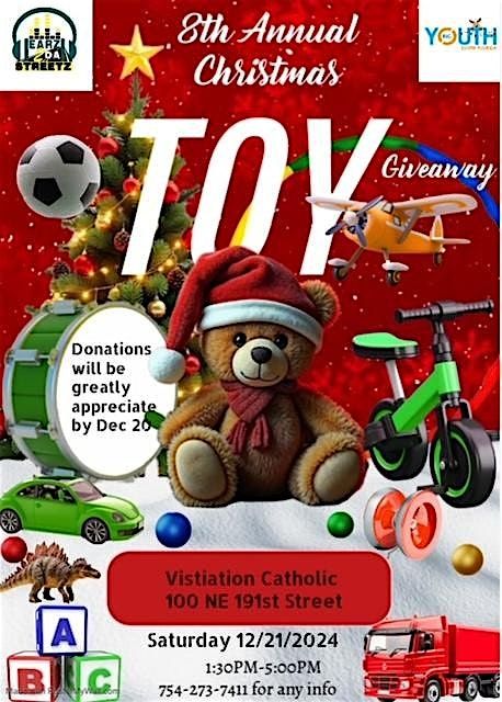 Earz 2 Da Streetz Media &  Youth Inc   8th Annual X-mas Toys Giveaway Event