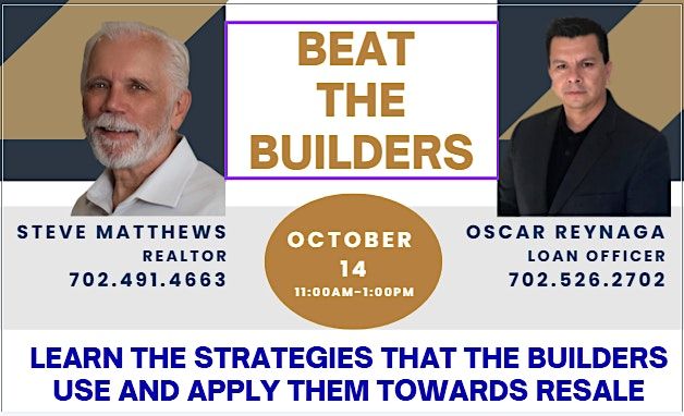 LEARN THE STRATEGIES TO BEAT THE BUILDER ON RESALE HOMES