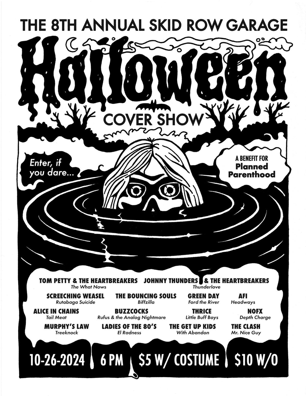 8th Annual Halloween Cover Show at Skid Row Garage