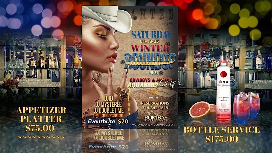 Winter Roundup, LINE Dance & AQUARIUS Kickoff, BOMBAY Ultra Lounge