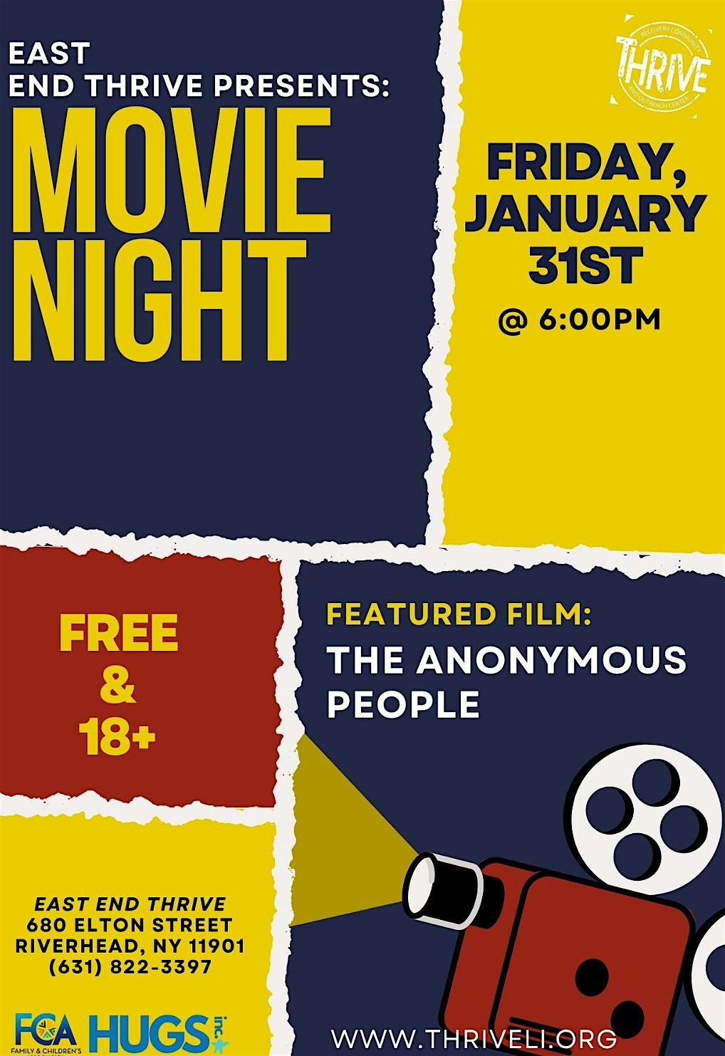 THRIVE Movie Night: The Anonymous People - Breaking the Silence on Recovery