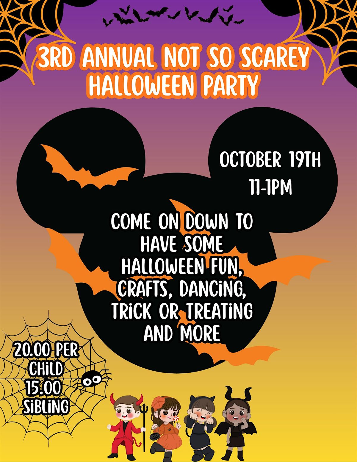 3rd Annual Not So Scary Halloween Party