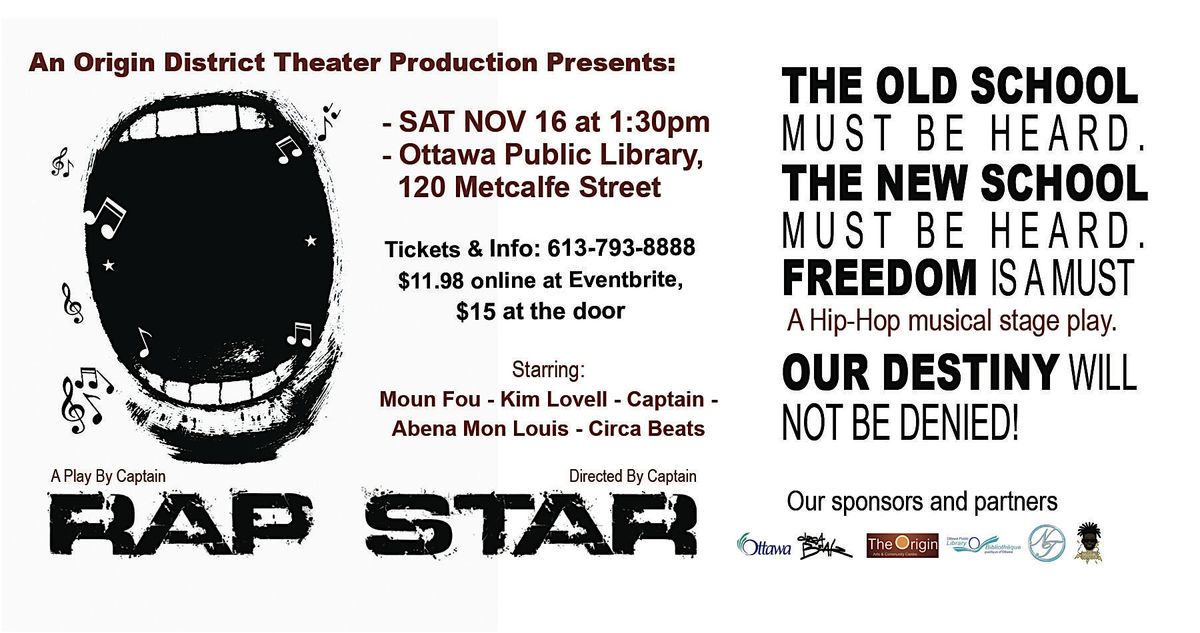 Rap Star: A Hip-Hop Musical Stage Play