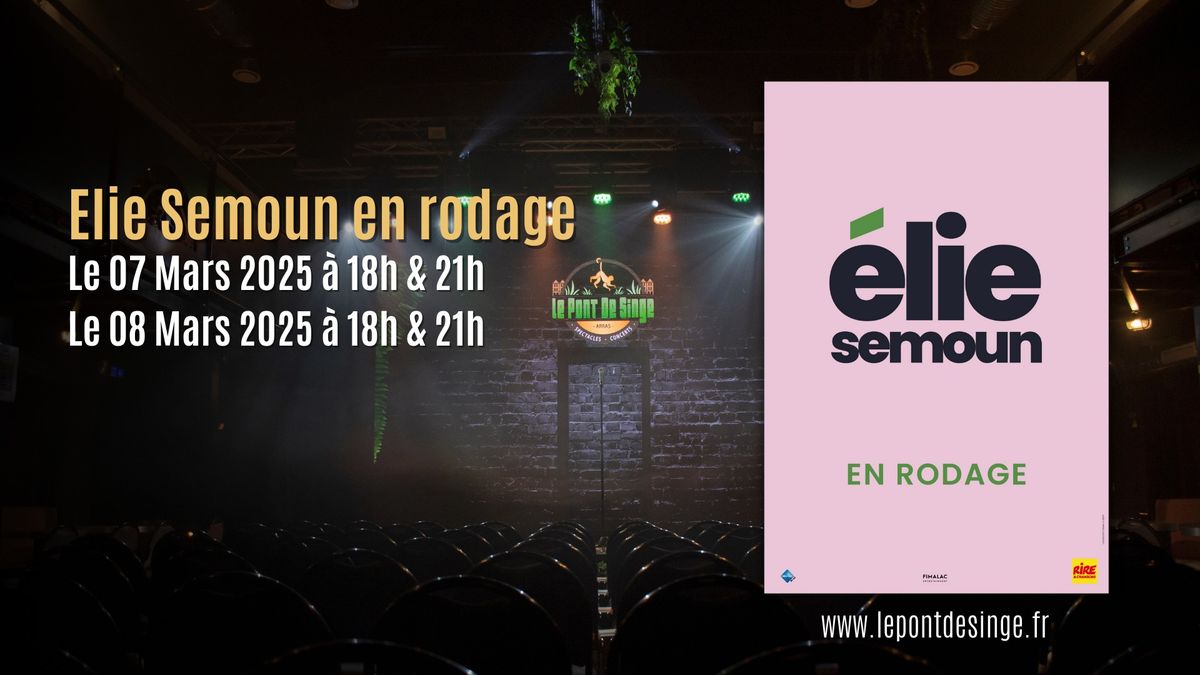 Elie Semoun en rodage