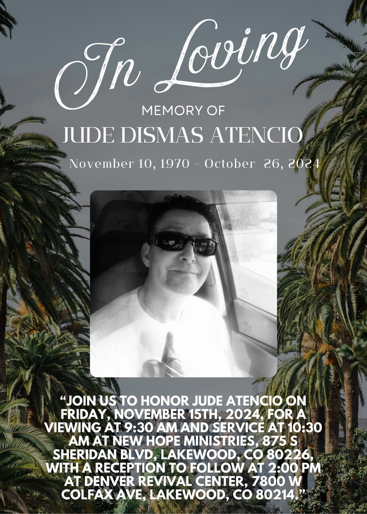 Honoring the Life of Jude Atencio