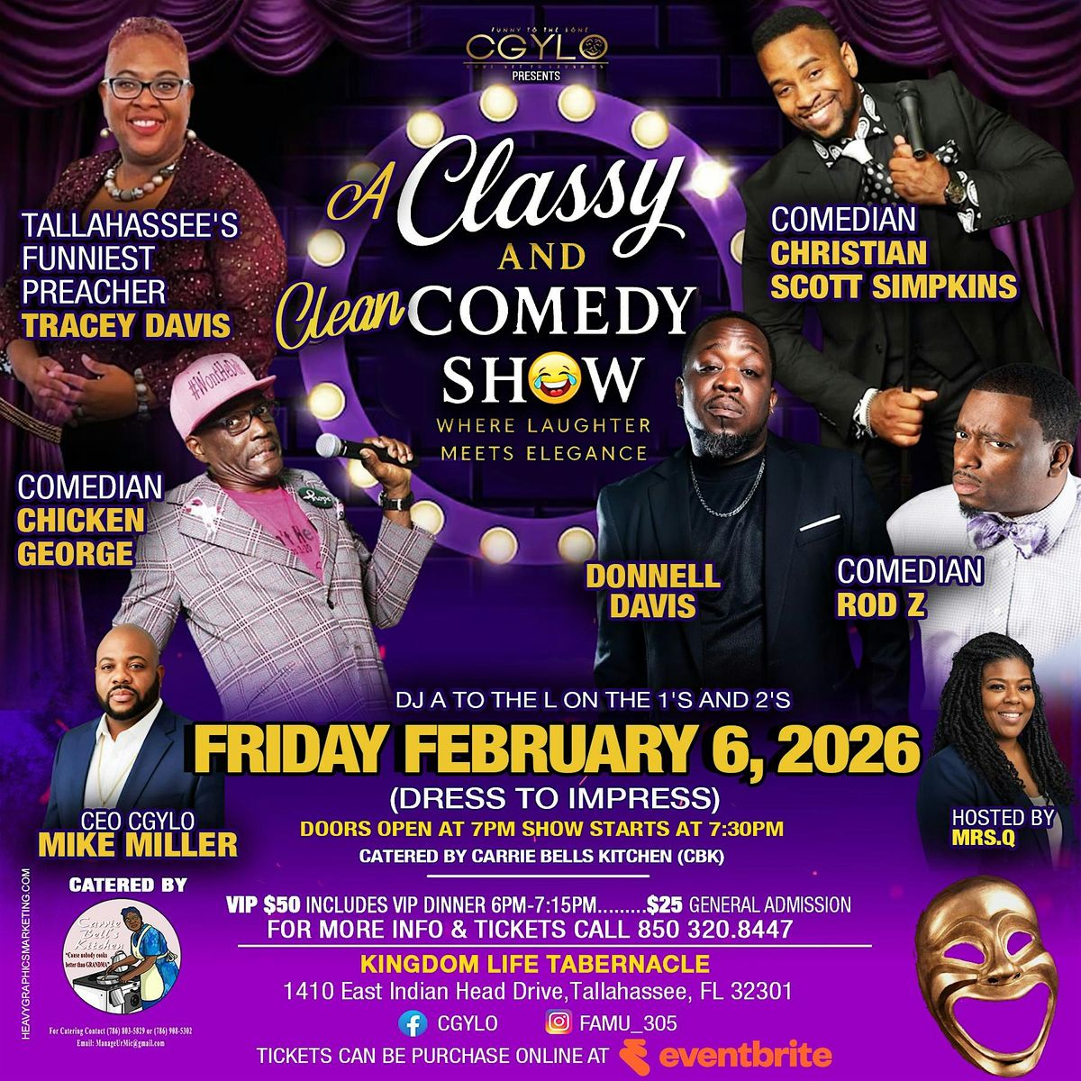 CGYLO Presents A Classy & Clean Comedy Show (Dress to Impress)