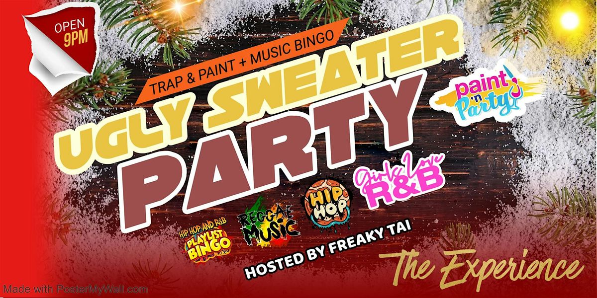 Ugly Sweater Party: Trap & Paint + Music Bingo