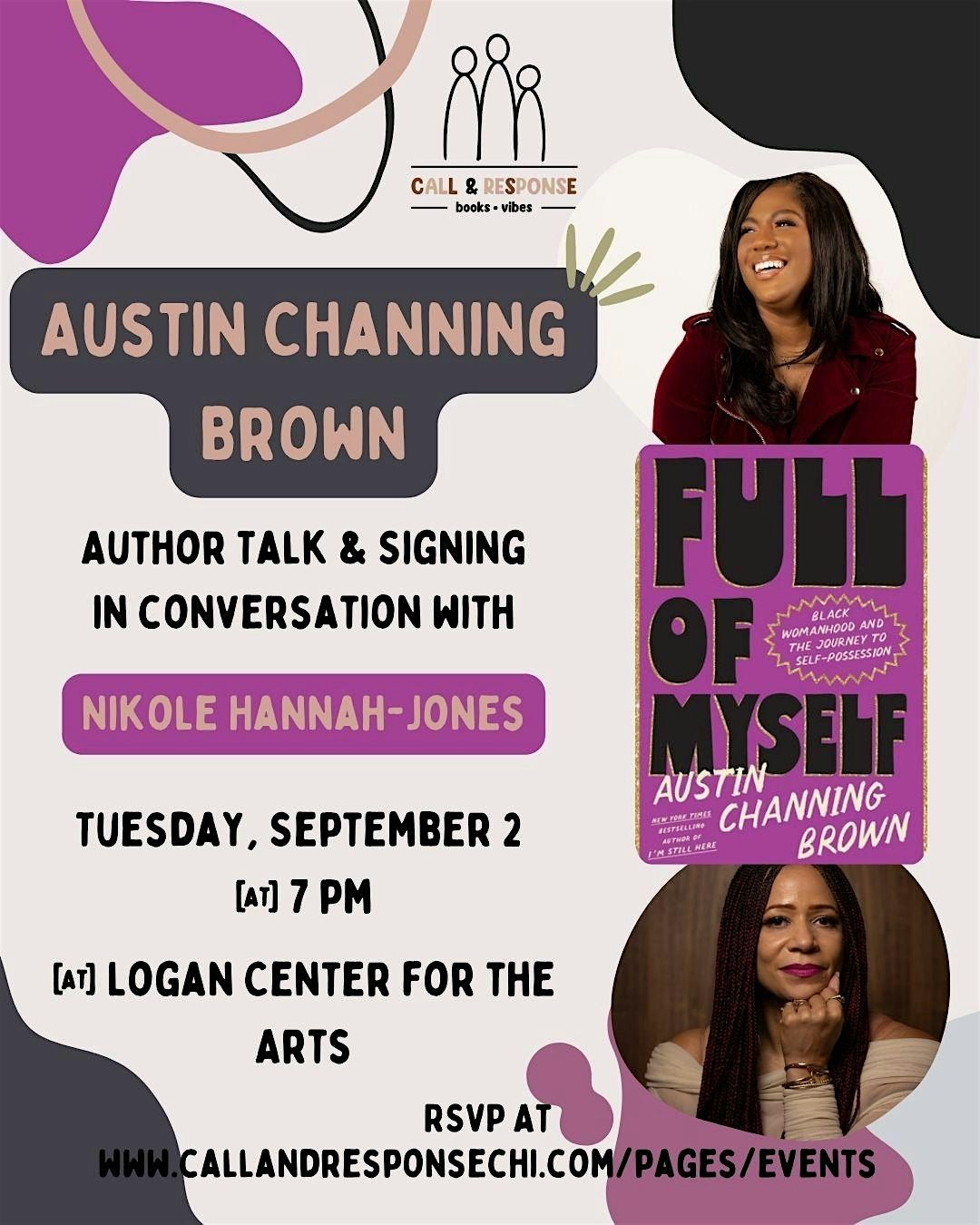 Book Talk: Full of Myself with Austin Channing Brown & Nikole Hannah-Jones