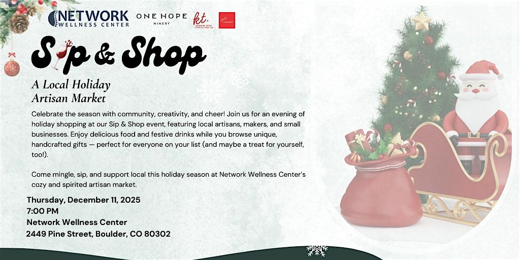 Sip & Shop: A Local Holiday Artisan Market