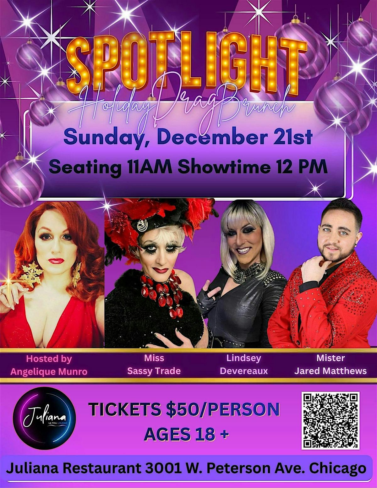 SPOTLIGHT - Holiday Drag Brunch - An Angelique Munro Production