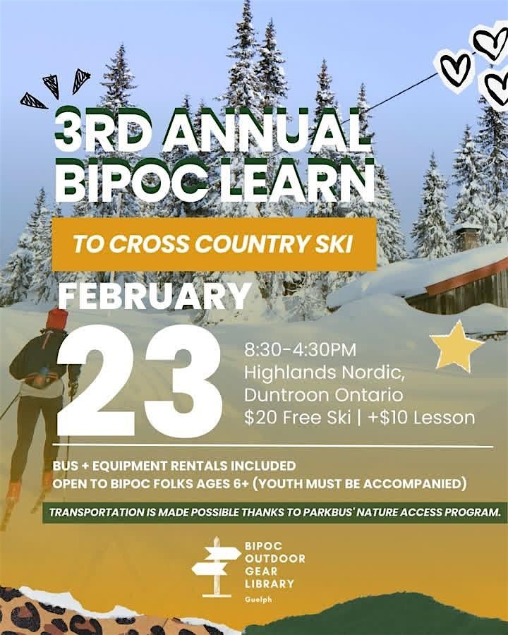 3rd Annual BIPOC LEARN  TO  CROSS COUNTRY SKI