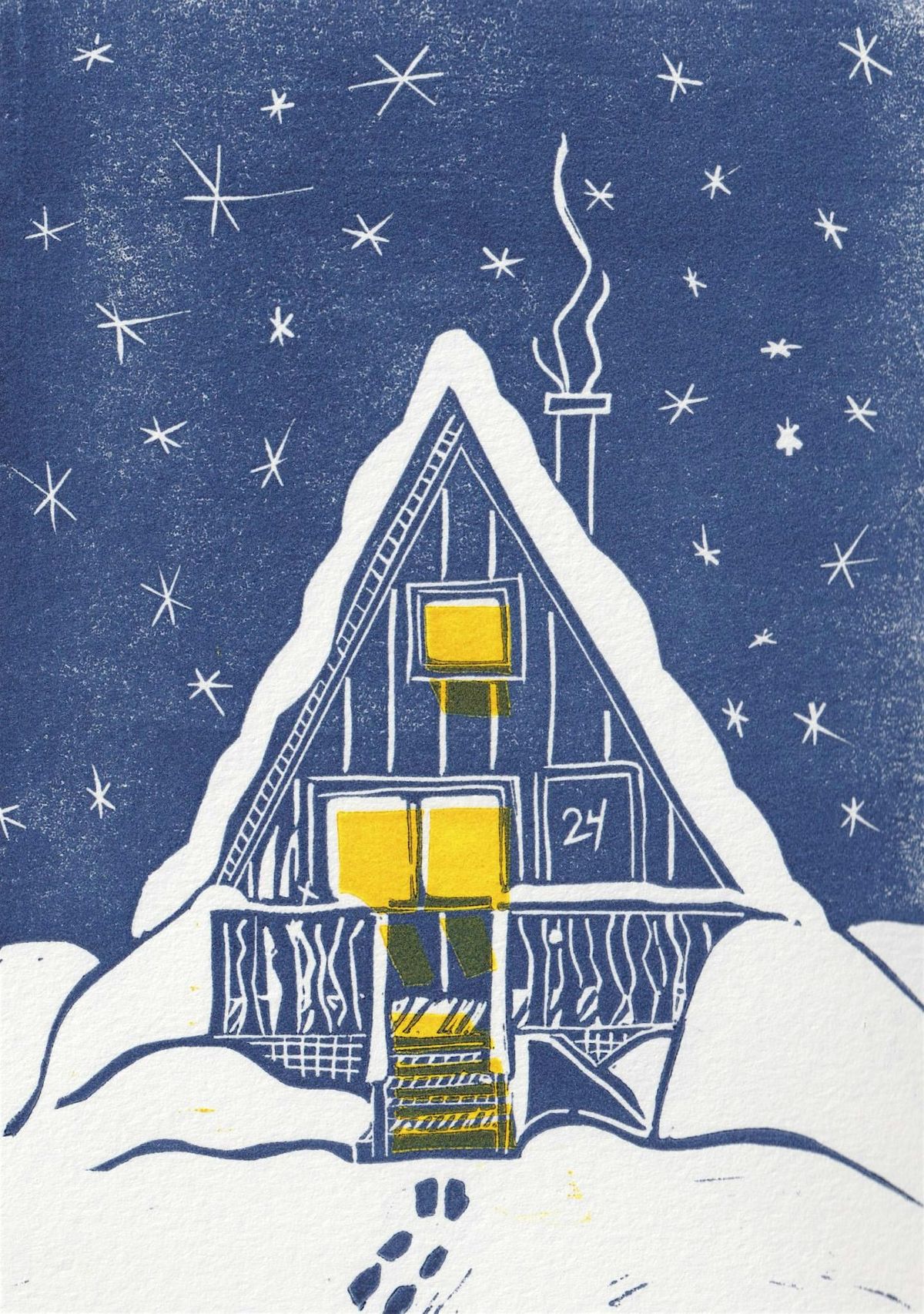 Handmade Linocut Holiday Cards with Charlotte Holt