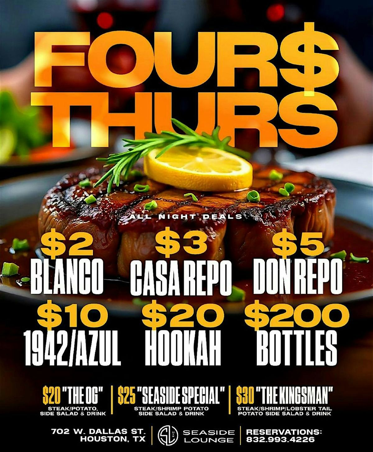 Thursdays on the Roof @ Seaside  | Thursday Night Football + Steak Night