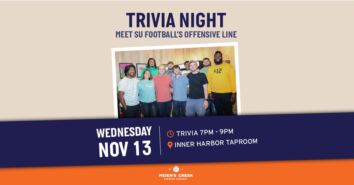 SU Football Offensive Line at Trivia Night