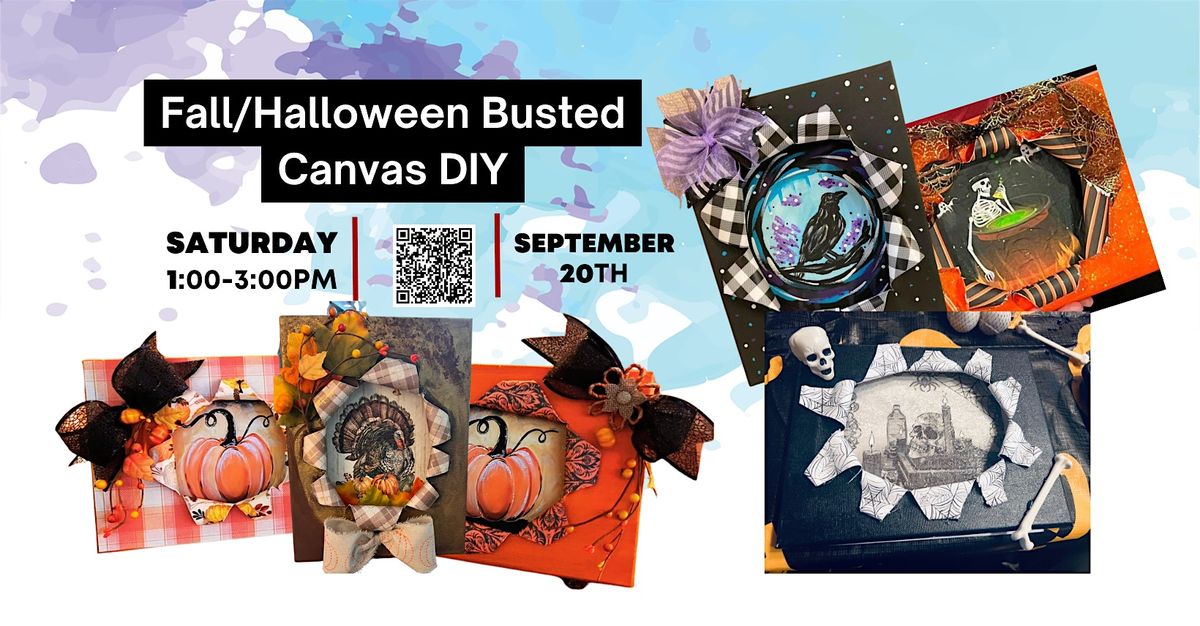 Fall\/Halloween Busted Canvas DIY | Rock Creek Kitchen & Bar