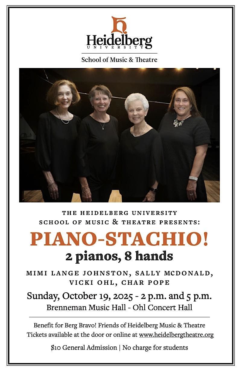 Piano-Stachio (If tickets say "Sold Out," there are 75 tickets at the door)