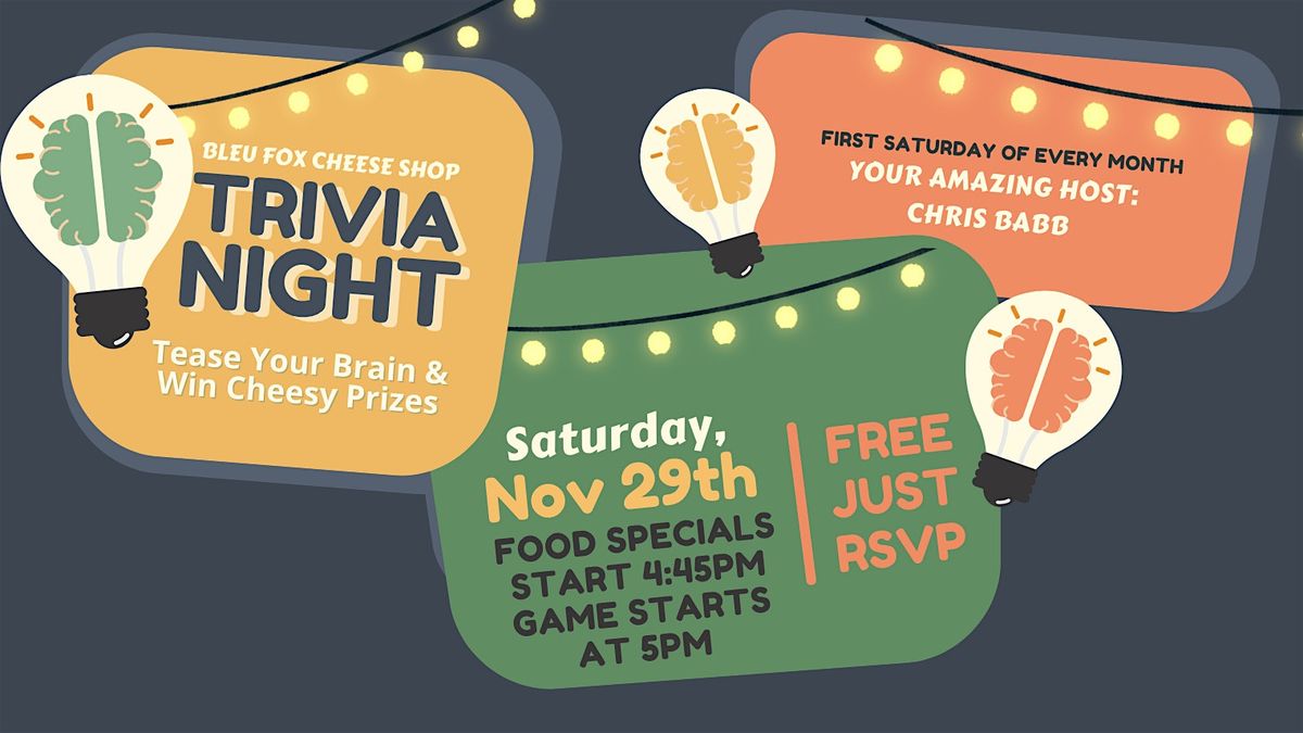 November Trivia & Cheese Night
