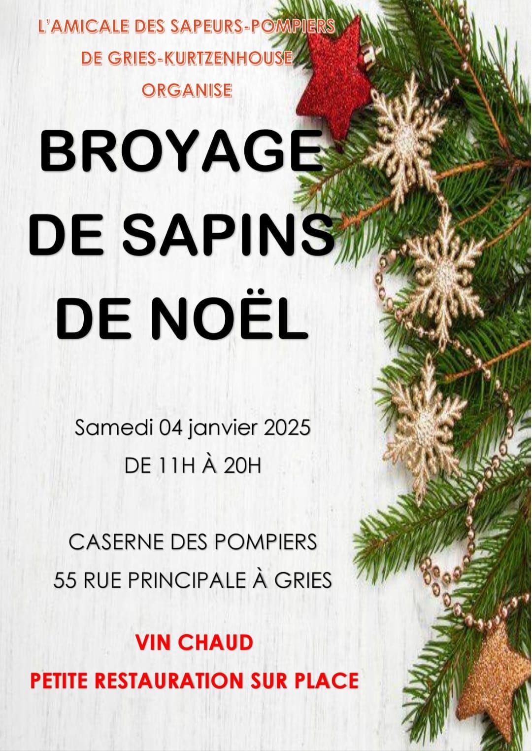 Broyage de sapins de No\u00ebl 