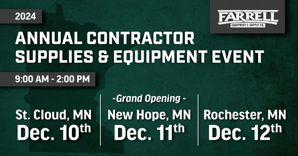 2024 Annual Contractor Supplies & Equipment Event; New Hope Store Grand Opening