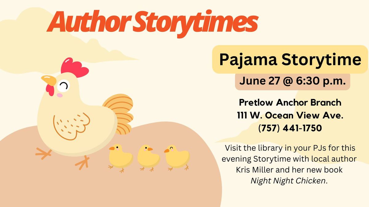 Author Storytimes - Pajama Storytime