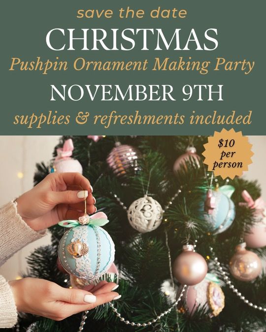 Pushpin Ornament making party