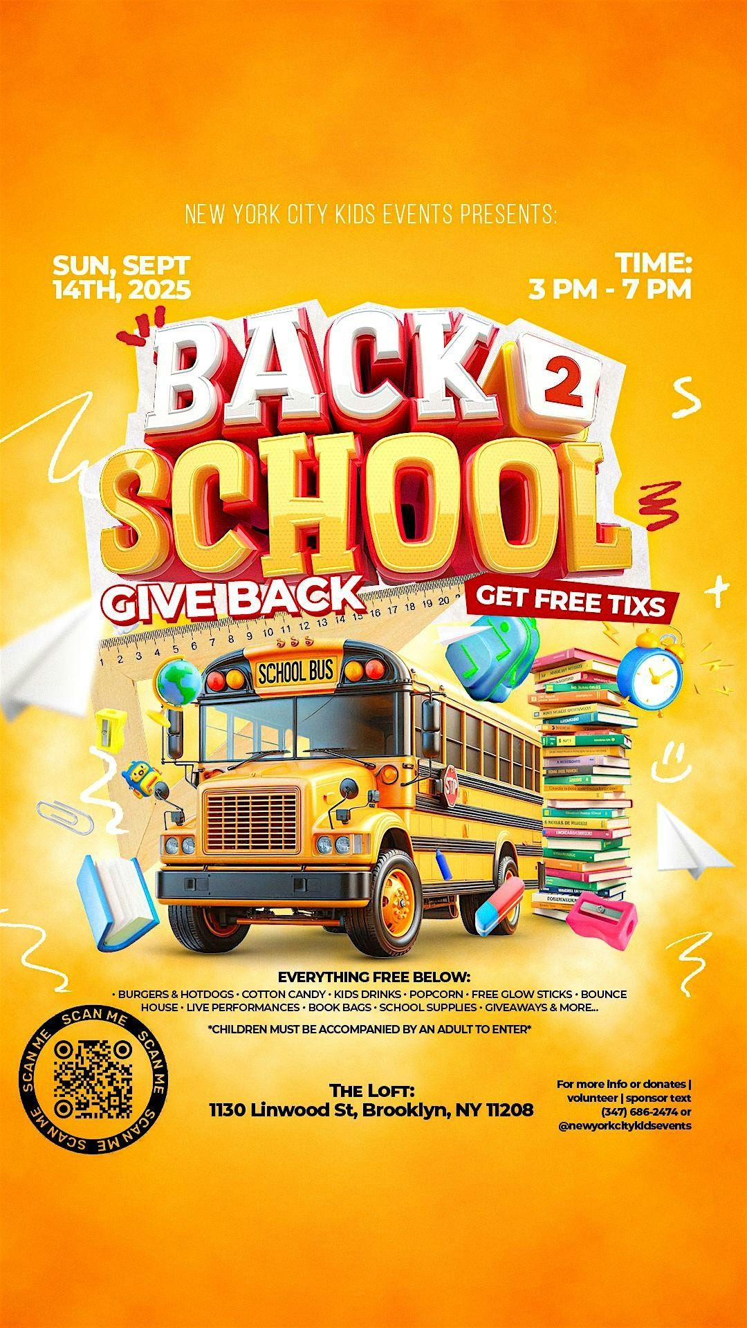 OUR ANNUAL BACK 2 SKOOL GIVE BACK 2025