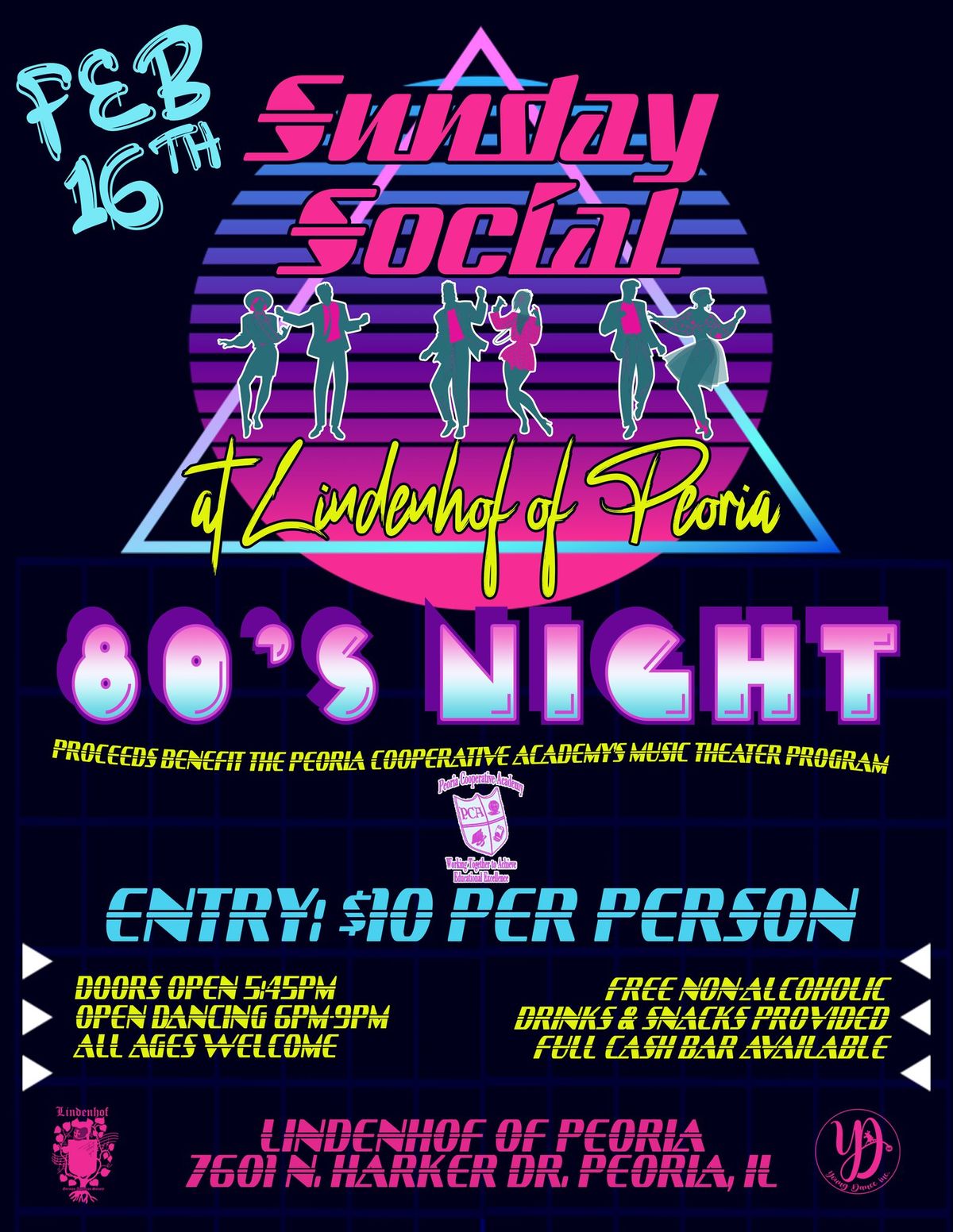 80's Night Social Dance for Peoria Cooperative Academy