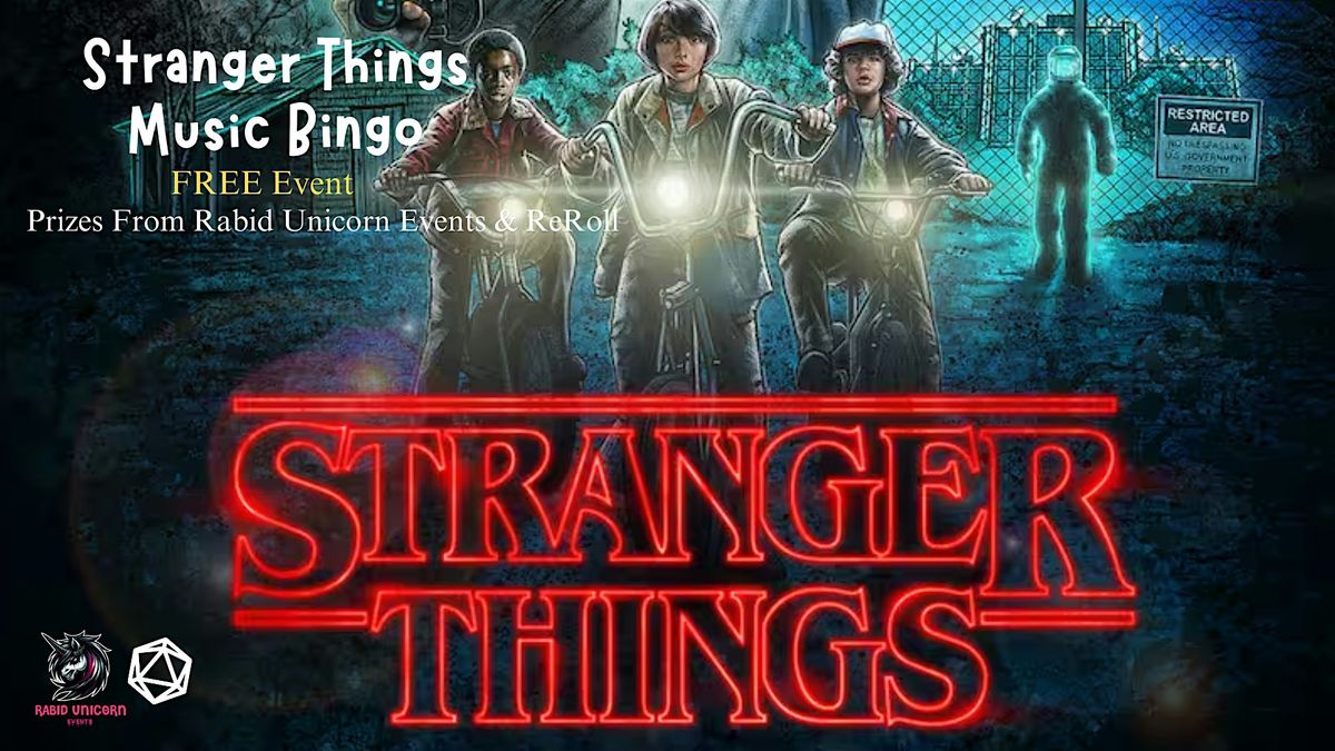 Stranger Things Music Bingo