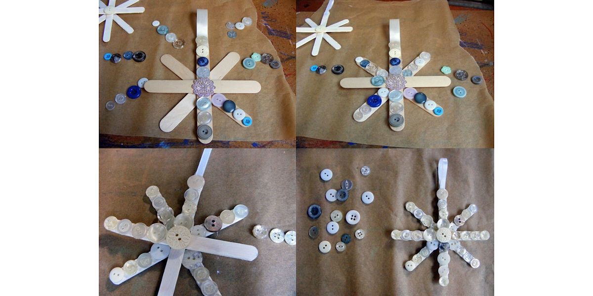 Button Snowflakes