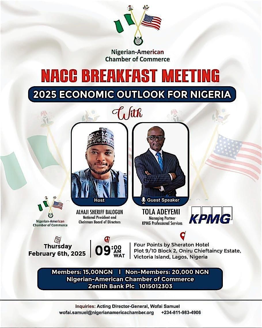 February 2025 Breakfast Meeting of the Nigerian-American Chamber.