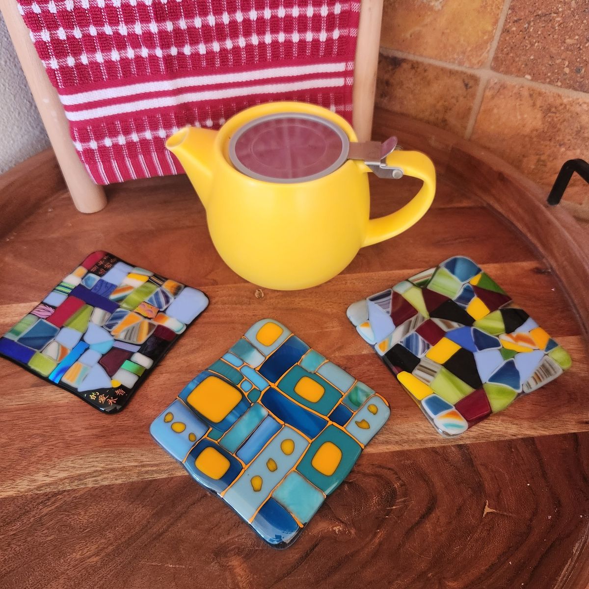 Couples\/Friends Fused Glass Coaster Class