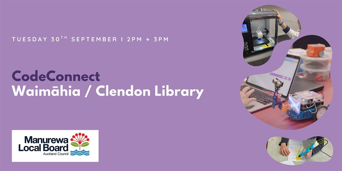 Clendon Library - CodeConnect, Free community event!