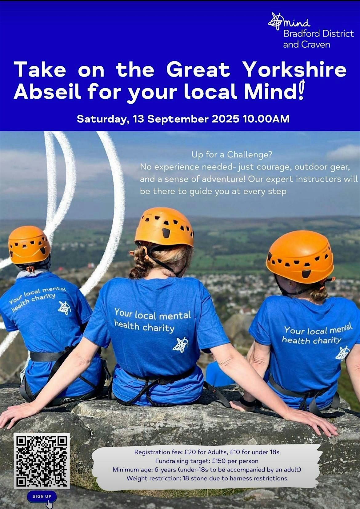 Take on the Great Yorkshire Abseil for your local Mind