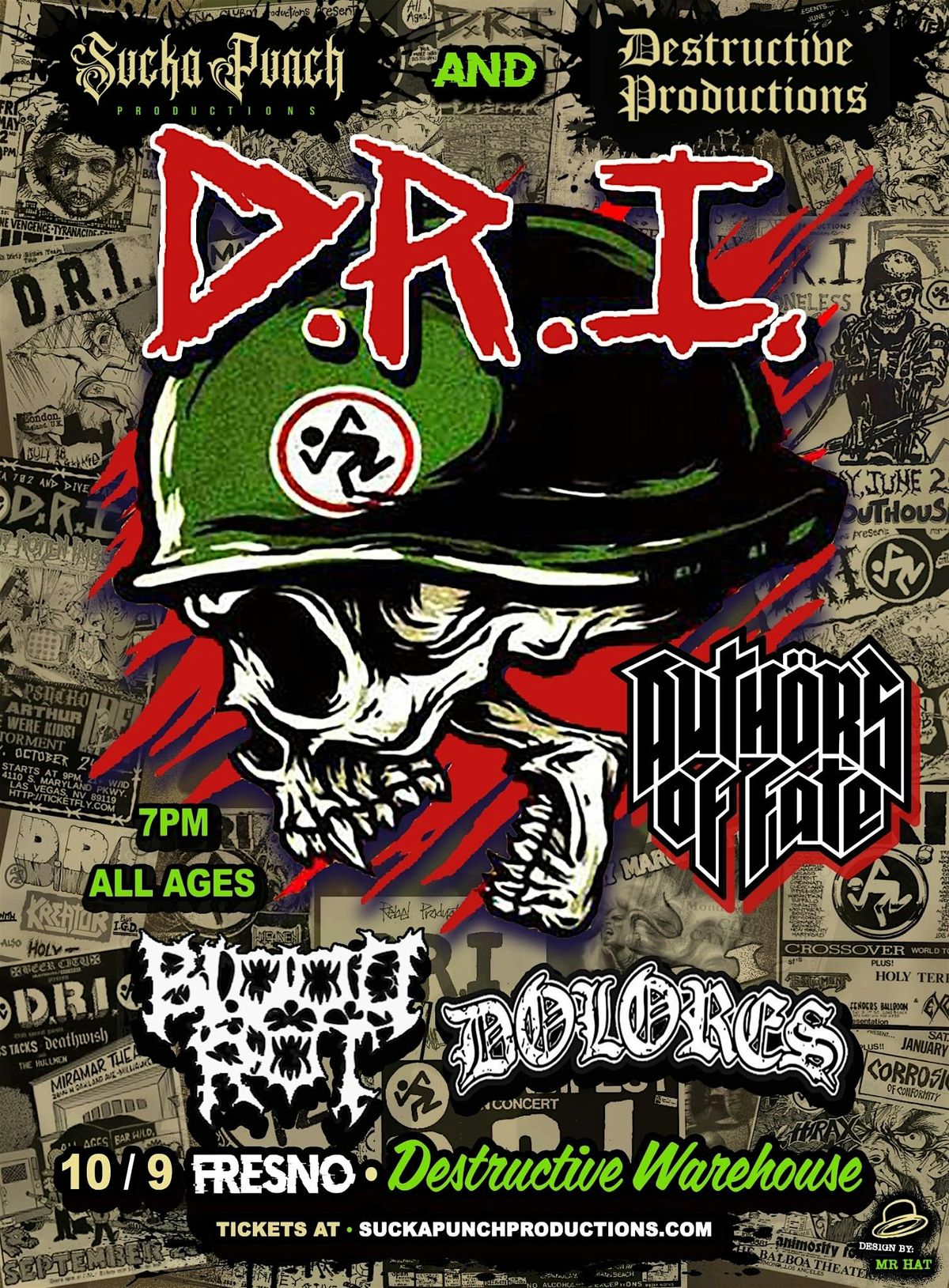 D.R.I LIVE IN FRESNO AT DESTRUCTIVE WAREHOUSE
