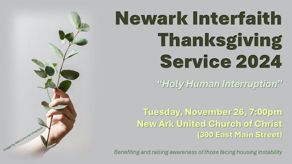 Newark Interfaith Thanksgiving Service